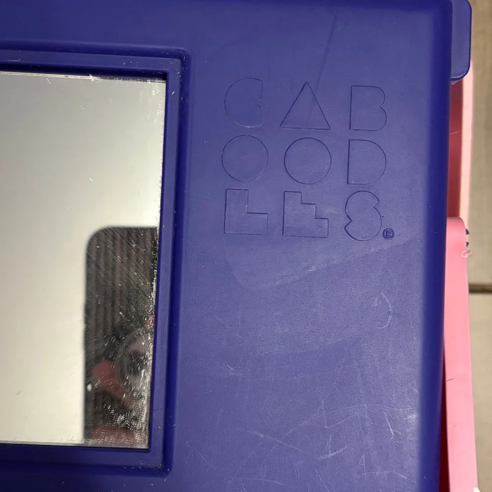 Vintage Caboodles 3 Tier Makeup Travel Case w/Vanity Mirror Pink & Purple READ - Picture 6 of 12